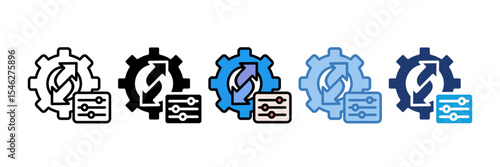 Change Management Icon Element For Design
