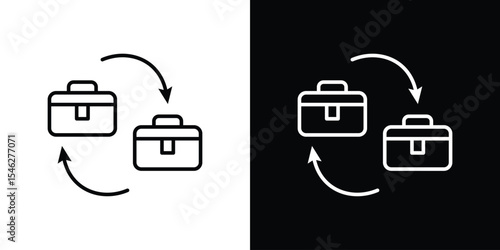 B2B icon in black. flat graphic vector icon
