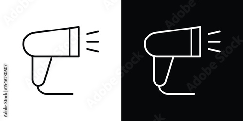 Barcode scanner icon in black. flat graphic vector icon
