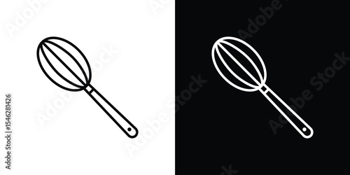 Beater icon in black. flat graphic vector icon