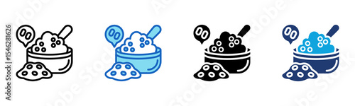 Yeast icon Multi Style Vector Illustration 