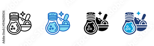 Salt Shaker icon Multi Style Vector Illustration 