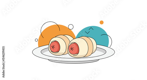 Delicious Hot Dog With a Sliced Bun and Various Tasty Culinary Accompaniments