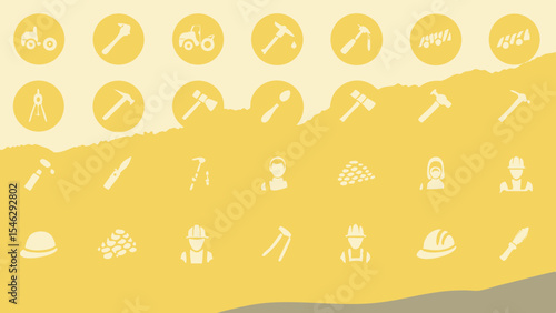 Labor line editable icon set. Contains icons related to labor, construction, labour day, renovation, and more. Vector illustration. make 30 vectors on one image