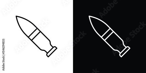 Bullet icon in black. flat graphic vector icon