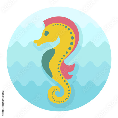 Sea Horse icon. Summer. Vacation