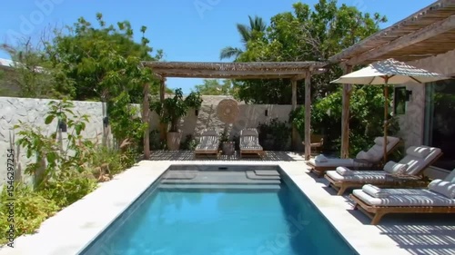 Wallpaper Mural Luxurious Poolside Oasis: Tropical Getaway Relaxation Torontodigital.ca