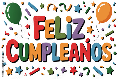 feliz cumpleaños image , birthday feliz cumpleaños vector design