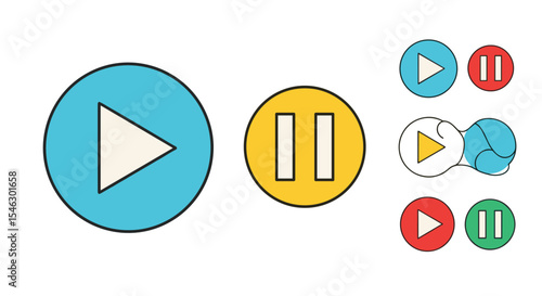 A Guide to Understanding and Interpreting Different Play and Pause Button Design Variations