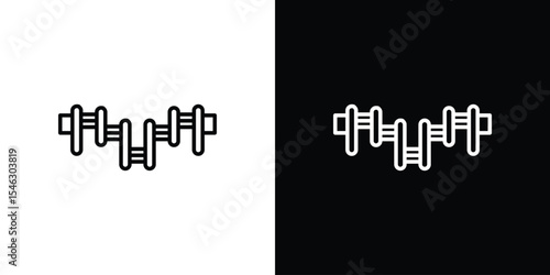 Car crankshaft icon in black. flat graphic vector icon