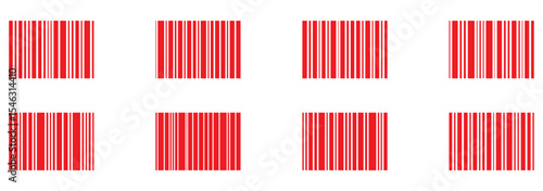 Barcode on white background. Vector illustration