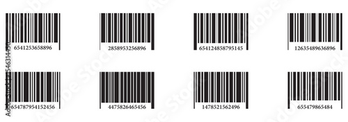 Barcode on white background. Vector illustration