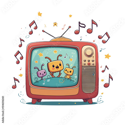 retro tv set