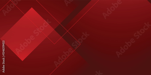 Red abstract background. Dynamic shapes composition. Eps10 vector
