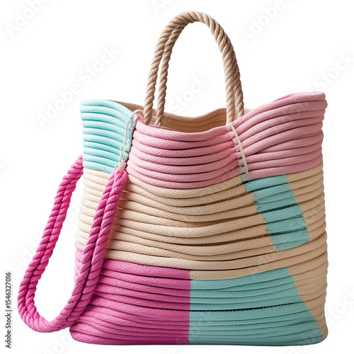 handmade crocheted  bag with 