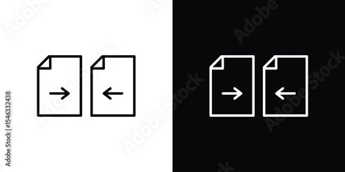 Compare icon in black. flat graphic vector icon