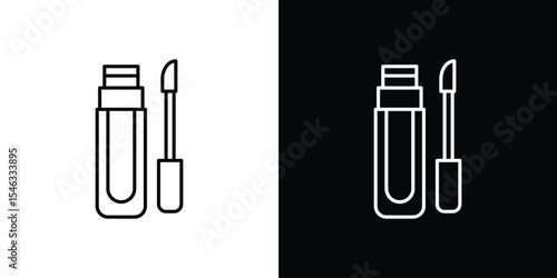 Concealer icon in black. flat graphic vector icon
