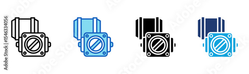 Throttle Plate icon Multi Style Vector Illustration 