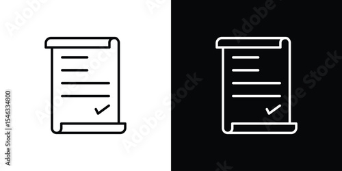 Consent icon in black. flat graphic vector icon