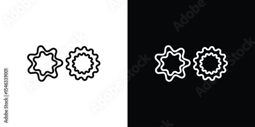 Cookie cutter icon in black. flat graphic vector icon