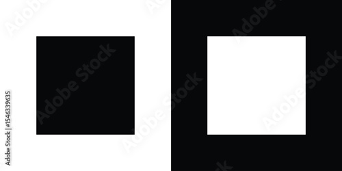 Copy icon in black. flat graphic vector icon
