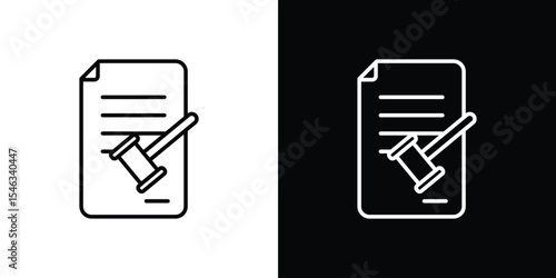 Corporative law icon in black. flat graphic vector icon