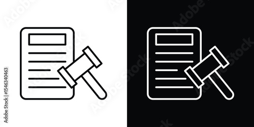 Corporative law icon in black. flat graphic vector icon
