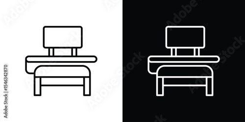 Crowbar icon in black. flat graphic vector icon