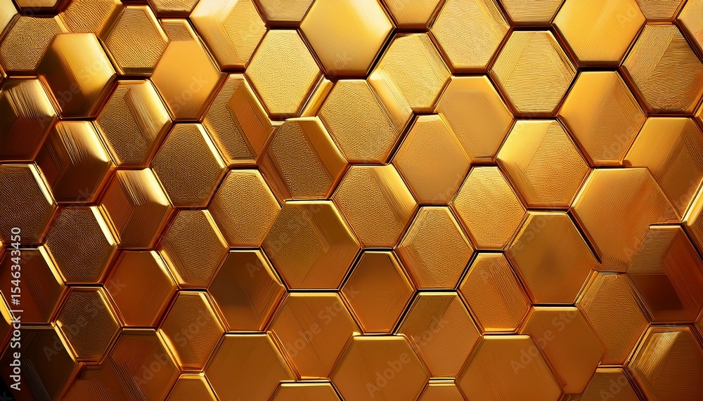 gold hexagon tiles a close up view of a patterned surface the tiles are a warm golden color with variations in tone creating a textured effect distinct edges outline each hexagon gold hexagon tiles a close up view of a patterned surface the tiles are a warm golden color with variations in tone creating a textured effect distinct edges outline each hexagon