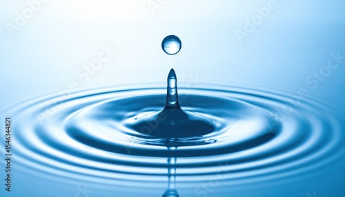 Water Drop Splashing On Water Surface