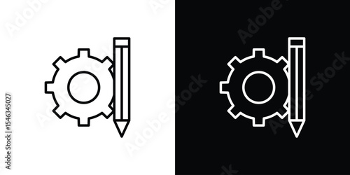Customized icon in black. flat graphic vector icon