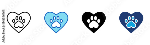 Pet Friendly icon Multi Style Vector Illustration 