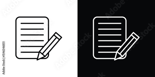 Declarations icon in black. flat graphic vector icon