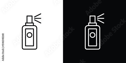 deodorant icon in black. flat graphic vector icon