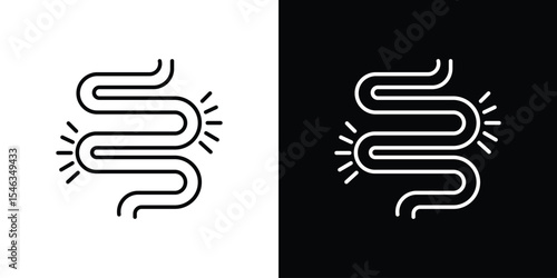 Diarrhea icon in black. flat graphic vector icon
