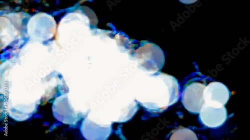 Abstract Colorful Bokeh Lights with Soft Focus and Bright Background