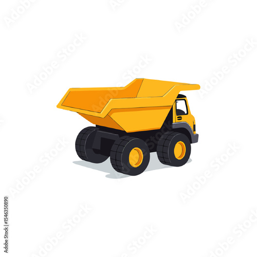 toy truck isolated on white