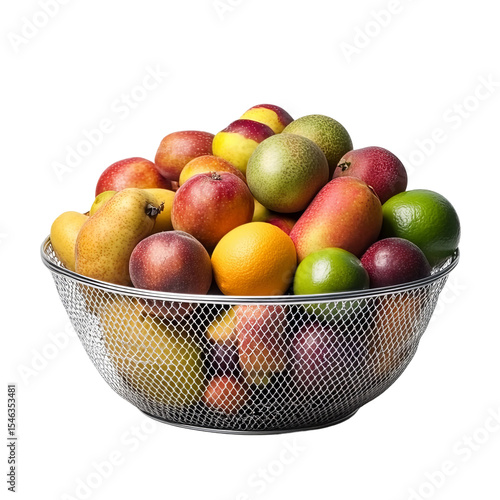 bowl of fruit isolated