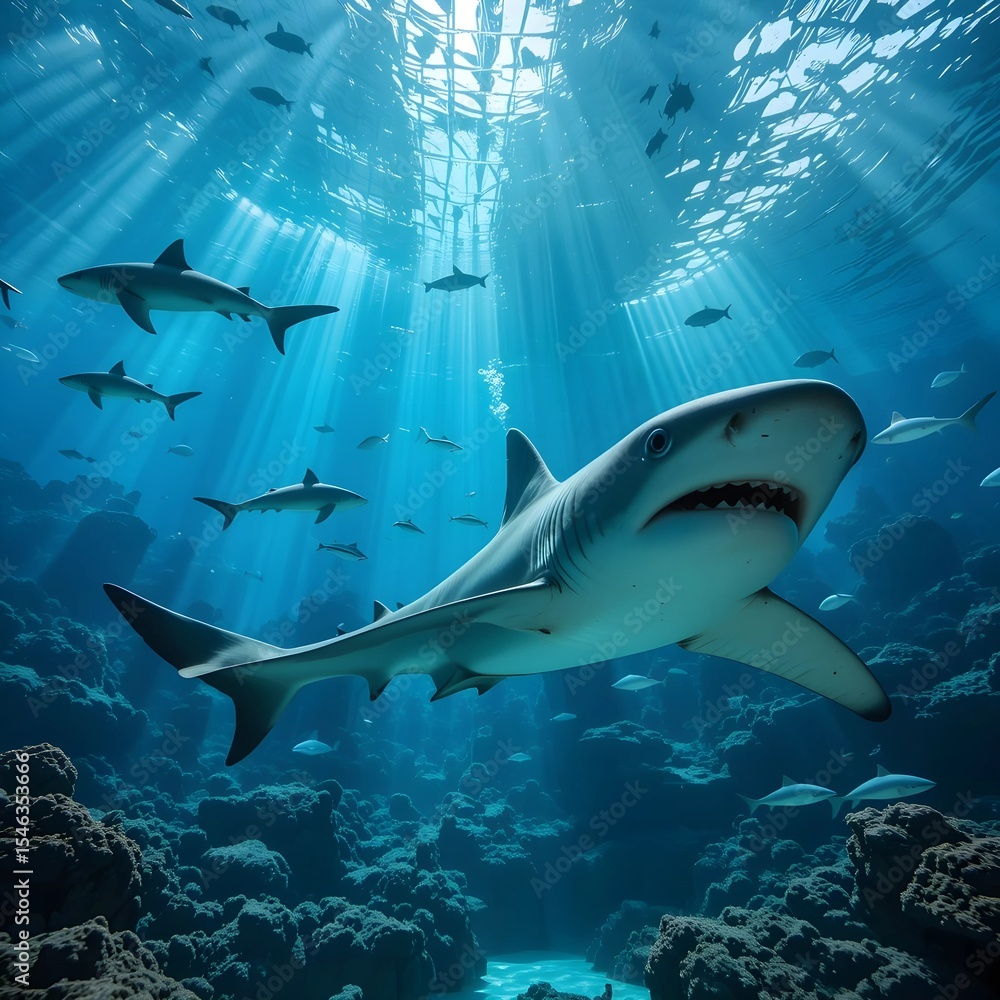 Fototapeta premium aquarium, AI Generated