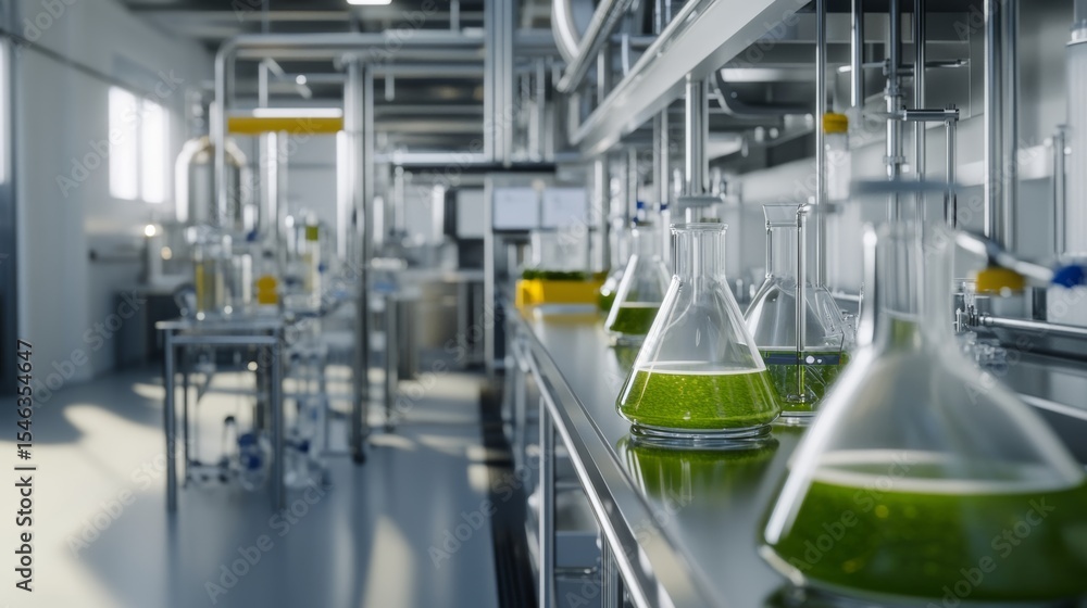 biofuel production facility using algae, eco-friendly lab environment biofuel production facility using algae, eco-friendly lab environment
