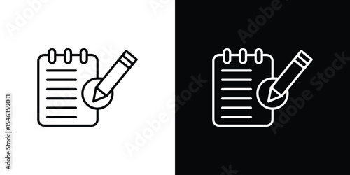 Edit icon in black. flat graphic vector icon