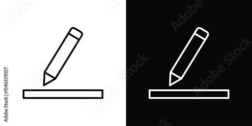 Edit text icon in black. flat graphic vector icon