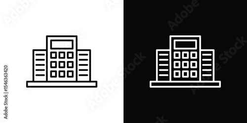Enterprise icon in black. flat graphic vector icon