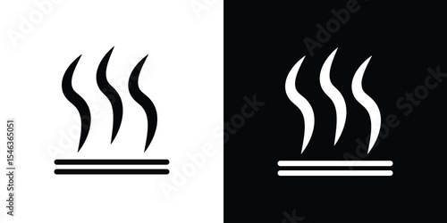 Evaporation icon in black. flat graphic vector icon
