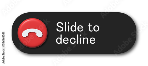 Decline call button design featured on smartphone interface