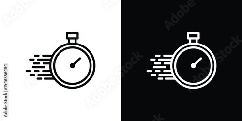 Express icon in black. flat graphic vector icon
