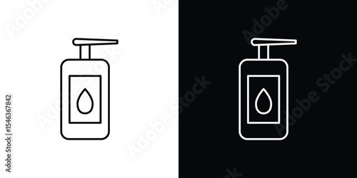 Face cleanser icon in black. flat graphic vector icon