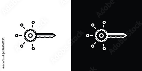 Factor icon in black. flat graphic vector icon