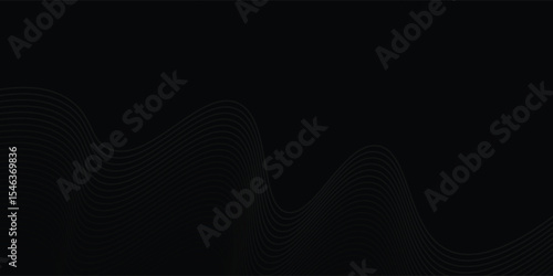 abstract Illustration. luxurious black line background