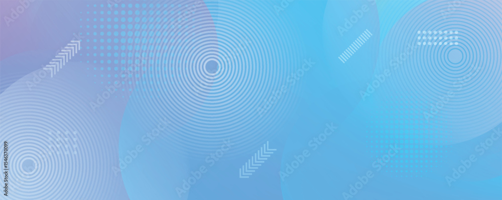 Fototapeta premium Modern banner background. colorful, blue and purple gradations, circles, eps 10